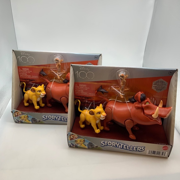 Disney 100 Storytellers Lion King Hakuna Matata Pack Action Figure Set Mattel - Picture 12 of 12